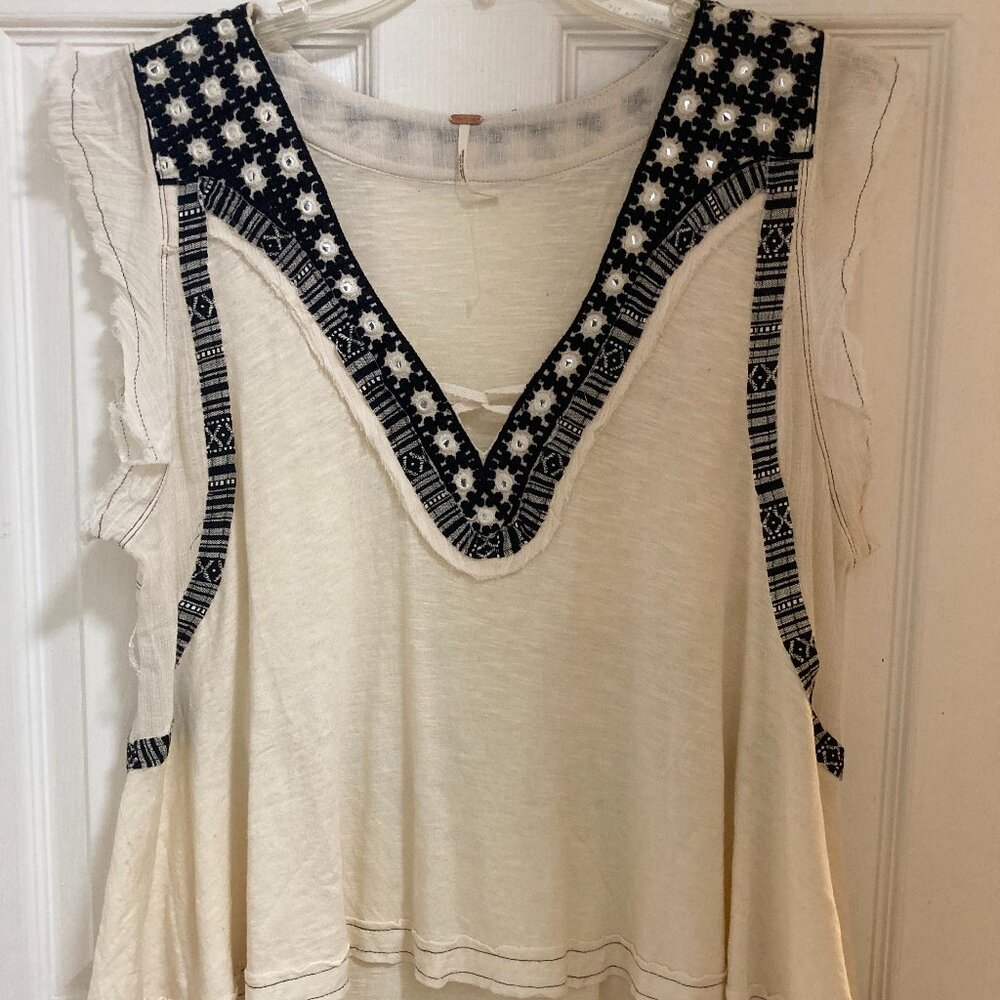 New Free People Sleeveless Peasant Top S